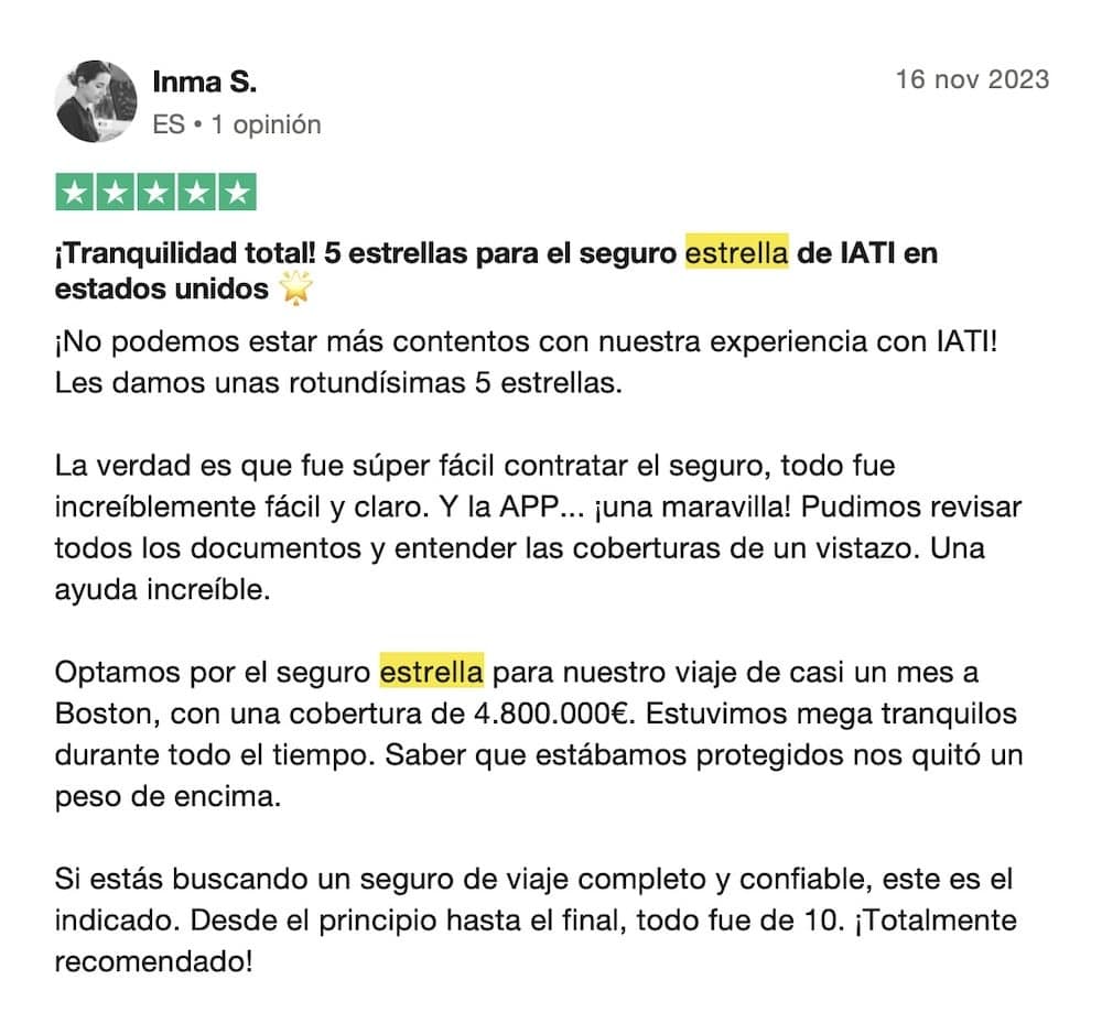 iati estrella valoraciones por experto